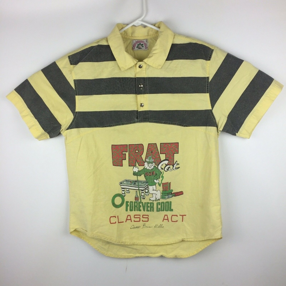VTG 80s Camp Beverly Hills Forever Cool Class Polo